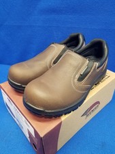 Zapatos de trabajo Avenger para hombre talla 8,5 Foreman punta compuesta sin cordones PR A7108