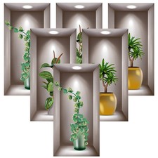 2 juegos de calcomanías adhesivas para ventana decoración de pared de dormitorio hogar