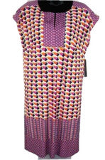 Vestido Laundry Shelli Segal Mujer Cambio Geométrico Pequeño Rosa Multicolor $138