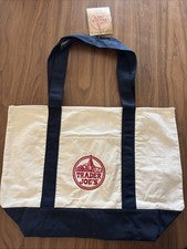 Bolso de compras de lona Trader Joe’s 🛒 🛍️COLOR GRANDE AZUL MARINO NUEVO con ETIQUETAS