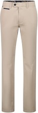 Pantalones de vestir ATELIER GARDEUR Benny 3 beige algodón frente plano ajuste moderno 42 EU 58