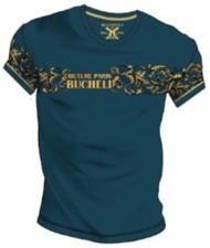 Camiseta de algodón Bucheli para hombre, estilo italiano, ajuste ceñido, elástica L XL 2XL... A5.A