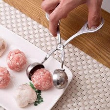 Herramienta moldeadora de albóndigas de arroz acero inoxidable 16 cm para pescado camarones albóndigas