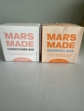 Paquete de barra de champú y barra acondicionadora con aceite de ricino hecho en Mars