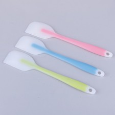Espátula de silicona antiadherente resistente al calor cuchara cocina pastel raspado8