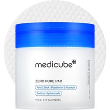 Medicube Zero Pore Pads 2.0: tónico facial AHA BHA de doble textura, exfoliante, 70