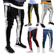 Nuevos Pantalones informales de moda para hombre Ropa deportiva Ajustados Pantalones masculinos Gimnasios Chándales