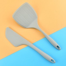 Juego de 2 espátulas de silicona 34 cm para cocinar hornear y preparar alimentos