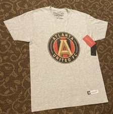 Camiseta gris Mitchell & Ness Atlanta United FC para hombre talla mediana nueva con etiquetas