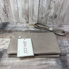 Bolso Bandolera Cartera de Cuero Vegano Tostado Jen & Co. para Mujer
