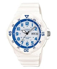 Reloj de cuarzo estándar CASIO MRW-200HC-7B2V blanco x azul