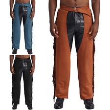 Pantalones para Hombres Moda Pantalones de Vaquero Huecos Juegos con disfraces Disfraz Recortado Ropa de Club