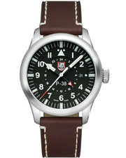 Reloj Hombre Luminox Air Pilot P-38 Lightning Cuarzo 42mm Cuero XA.9521