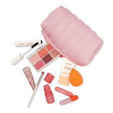 Set de Maquillaje ULTA Brillo Labial Aceite Rímel Pinceles Imprimación Paleta de Sombra de Ojos + BOLSA