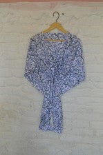 Vestido corto caftán estampado mogol 100 % algodón 100 % GRATIS DE TARIFAS✅ ¡0 % CARGA SK-45!