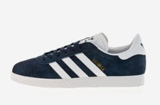 ZAPATOS HOMBRE ADIDAS GAZELLE BB5478 CUERO AZUL MARINO