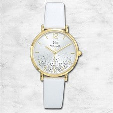 Girl Only GO Reloj De Pulsera Mujer mujer reloj de cuarzo Piel blanca UGO699458