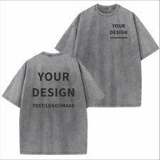 Camiseta para Hombres Algodón Estilo Logotipo Personalizado Manga Corta Informal Estampado Camiseta Top