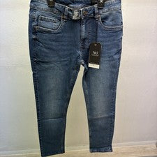 Pantalones de mezclilla elásticos de tiro medio talla 32x32 tpj para hombre