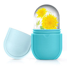 Rodillo de hielo para rostro y ojos, belleza facial rodillo de hielo herramientas para el cuidado de la piel, facial