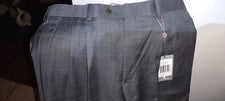 NUEVO $245 ARISTO EIGHTEEN Aberdeen Talla 32 Pantalones Grises SIN CASCOS 100% Lana