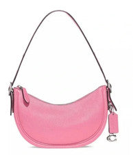 Bolso de Hombro Coach Para Mujer Flor Rosa Luna Cuero Guijarro Suave (CC439) - NUEVO CON ETIQUETAS