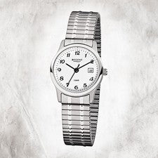 Regent Acero Mujeres-Hombres Reloj F-885 Reloj de Cuarzo Pulsera de Plata URF885