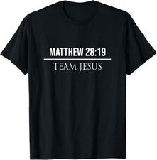 Camiseta Mateo 28:19 Versículos de la Biblia Cristiana Jesucristo Camisetas Regalos
