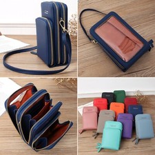 Mujer Pequeño Bandolera Estuche para Teléfono Celular Bolso de Hombro Bolsa Bolso Cartera Cartera