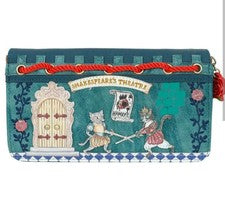 Cartera Vendula London Shakespeare's Theatre Hamlet grande con cremallera alrededor nueva con etiquetas