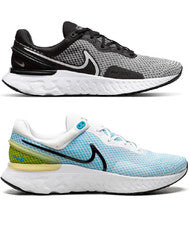 Nike React Miler 3 Zapatos para Correr Negro Blanco Azul Reino Unido Para hombres