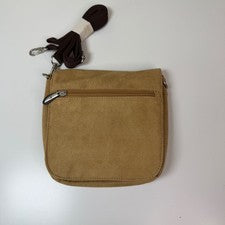 Bolso Bandolera Travelon Unisex Pequeño Organizador de Viaje Imitación Gamuza Multibolsillo