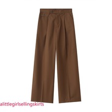 Nuevo Para hombres Pantalones Informales Sueltos Pantalones Rectos Moda Traje Pantalones Fiesta