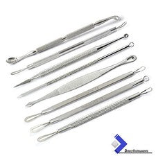 Juego de 8 extractores de comedones removedor de espinillas de acné manchas de espinillas facial
