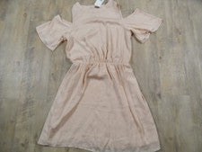 PIMKIE schönes leichtes Coldshoulder Kleid rosa Nude Gr. S NEU