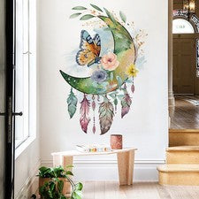 Pegatina de pared minimalista moderna para atrapasueños Butterfly decoración del hogar _wo