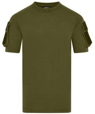 Camiseta táctica Kombat Reino Unido verde oliva combate carga para hombre militar ejército estilo camiseta