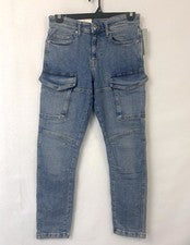 Nuevos Jeans H&M Slim Coupe Etroite Algodón Lavado Ligero Denim Carga/Talla 30X30