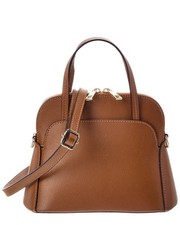 Bolso italiano de cuero Serena con asa superior para mujer