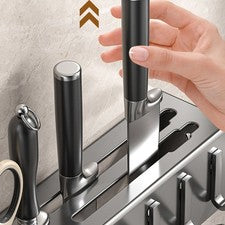 Estante de almacenamiento de utensilios organización de cocina gancho desmontable diseño fácil limpieza