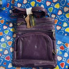 VALLEMOSSO Moda Para Mujer Bandolera Cuero Cartera Suave 8"x9"