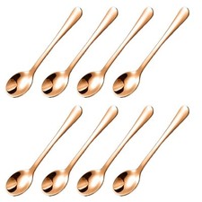 Juego de 8 cucharas pequeñas de acero inoxidable ayudantes de cocina para entusiastas de la cocina