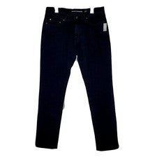 Jean elástico Essentials para hombre ajuste deportivo, negro lavado, 34W x 34L