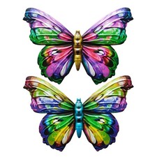 2 Piezas Colgante de Pared Decoración Mariposa Accesorios Decoraciones Hogar