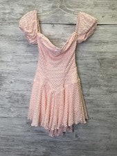 Moda Vestido Nova Para Mujer Pequeño Mia Texturizado Micro Mini Manga Abullonada Forrado Nuevo