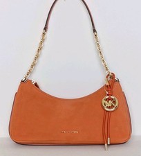 Bolso de Hombro Michael Kors Nolita Bolso Mediano Cuero Nobuck Cadena Mimosa