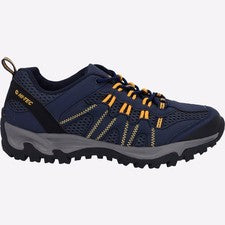Hi-Tec Jaguar Hombres Aire Libre Caminar Sendero Senderismo Zapatos Azul Marino