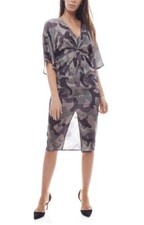 Vestido Mujer, Vestido Kimono, con Ranura para Caminar, Camuflaje, Talla 38