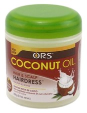 Estimulador de raíces orgánico ORS aceite de coco peluquería para cabello y cuero cabelludo 5,5 oz