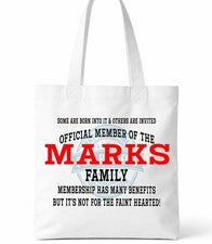 Bolso de Mano Marks Family Clan Shopper Regalo Personalizado Reunión